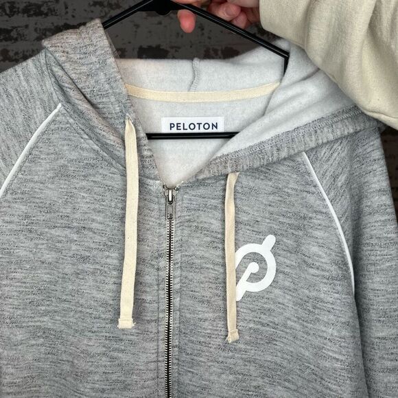 Peloton | women gray full zip hoodie - Picture 1 of 8